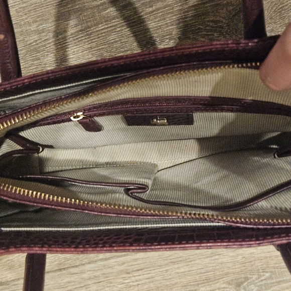 Radley London Croc Embossed Liverpool Multiway Grab Bag Oxblood Red - Picture 13 of 16